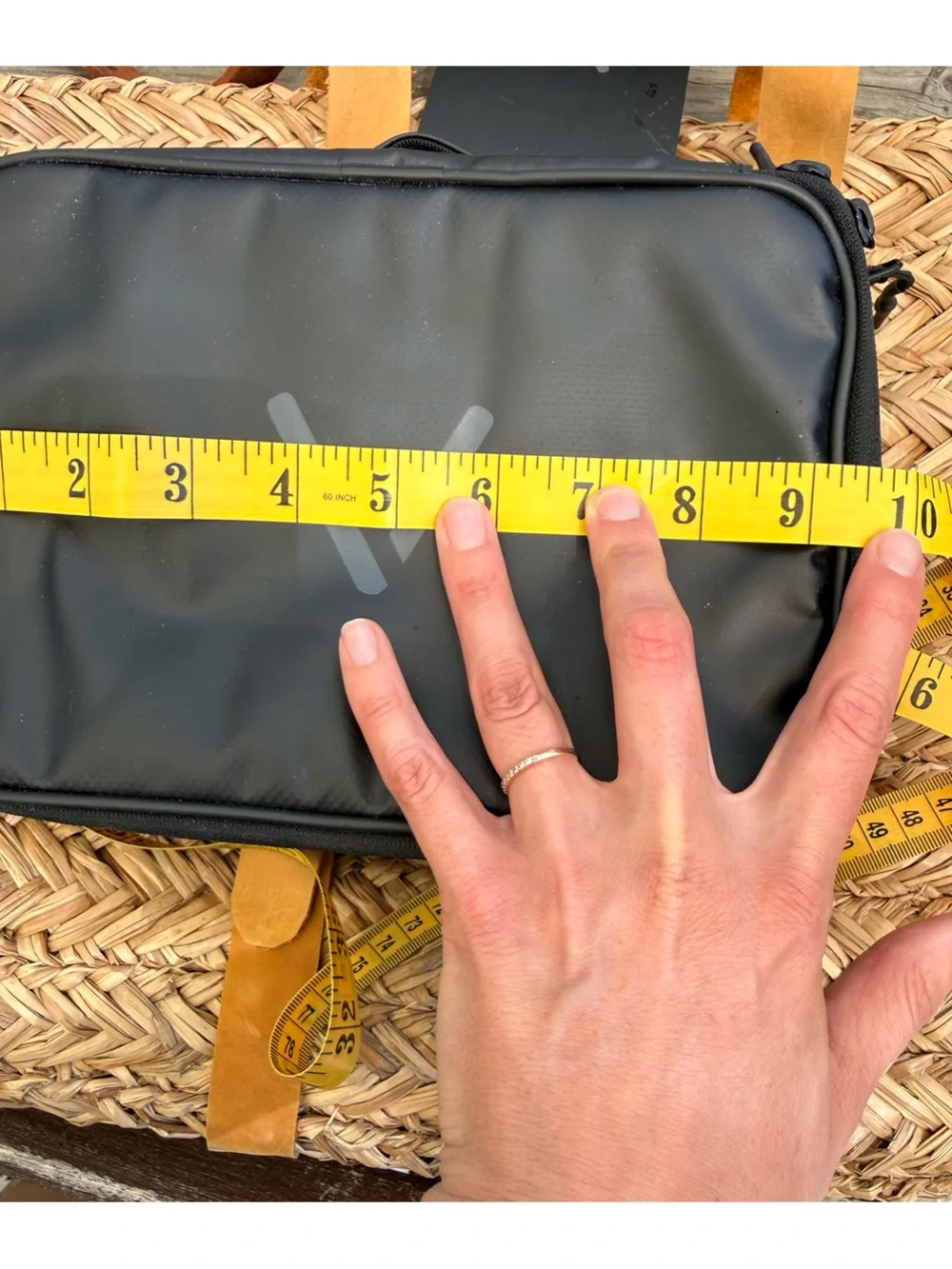 Men’s Black Electronics Accessory Case - Travel Organizer Pouch